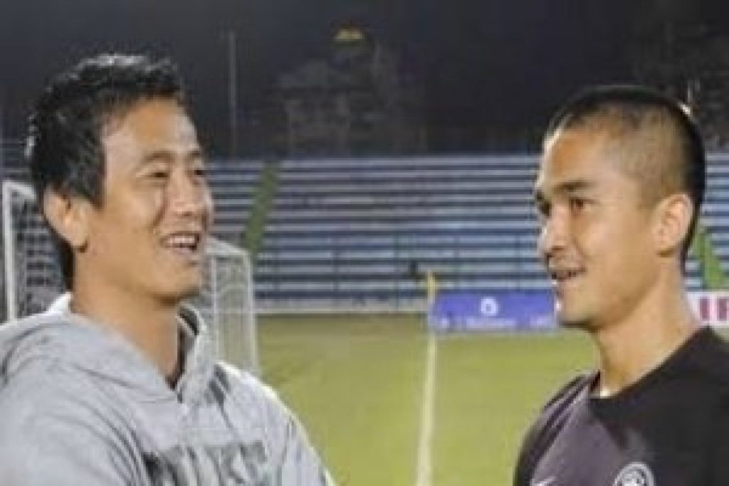 Indian football team Baichung Bhutia congratulated Chhetri becoming India's most-capped Player