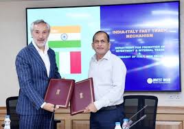 India and Italy set up Fast-Track Mechanism