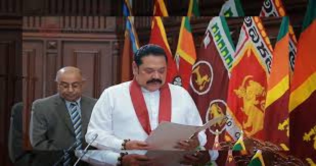 Mahinda Rajapaksa takes oath as Sri Lankan Prime Minister