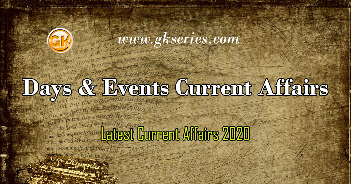 Days & Events Current Affairs