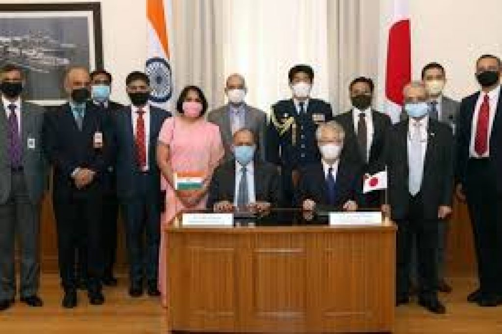 Reciprocal supplies & services between armed forces of India and Japan