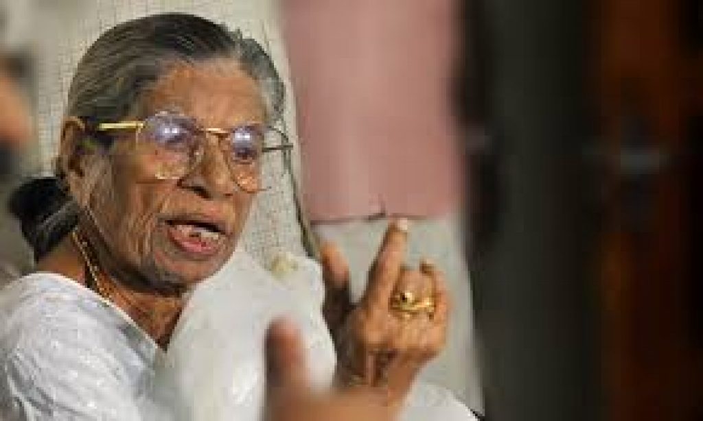 KR Gouri Amma passed away