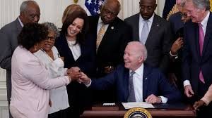 Biden signed bill making Juneteenth a national holiday