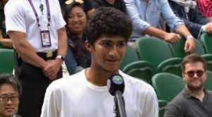 Sameer Banerjee created history by winning the junior championship title at Wimbledon