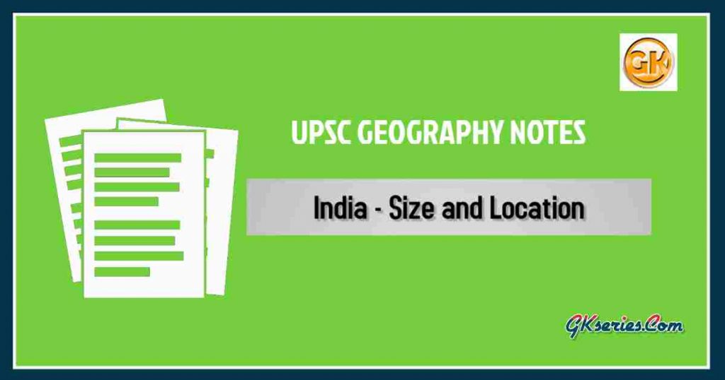 Location of India : Geography