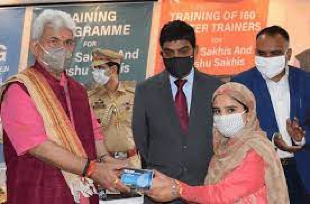 Jammu and Kashmir Lieutenant Governor Manoj Sinha launches Mission ‘One Gram Panchayat-One DIGI-Pay Sakhi’