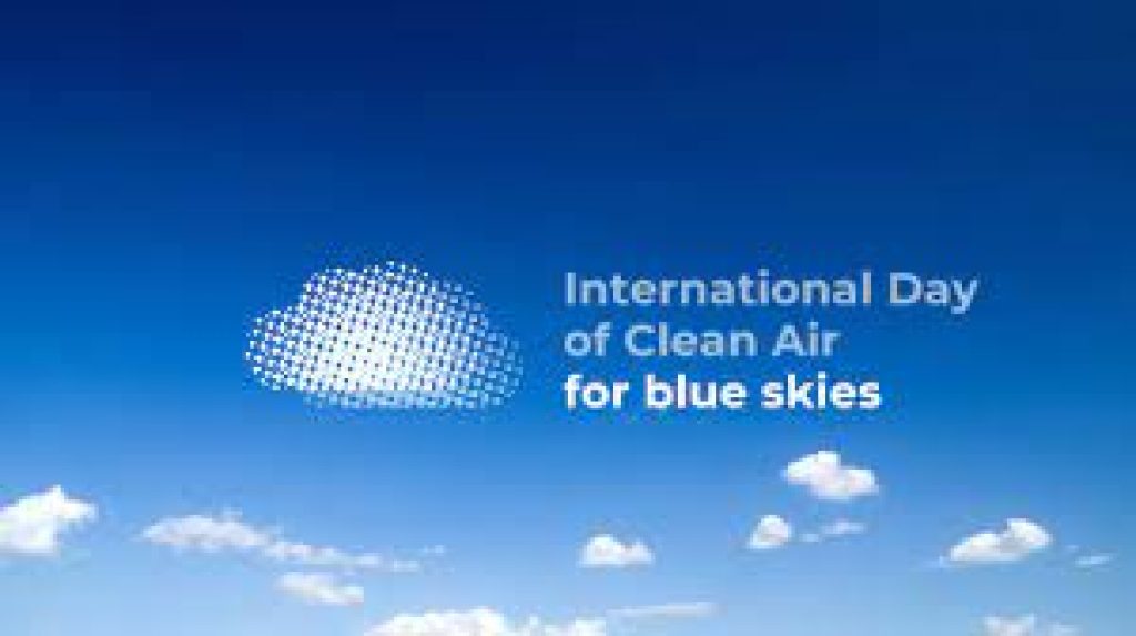 International Day of Clean Air for blue skies