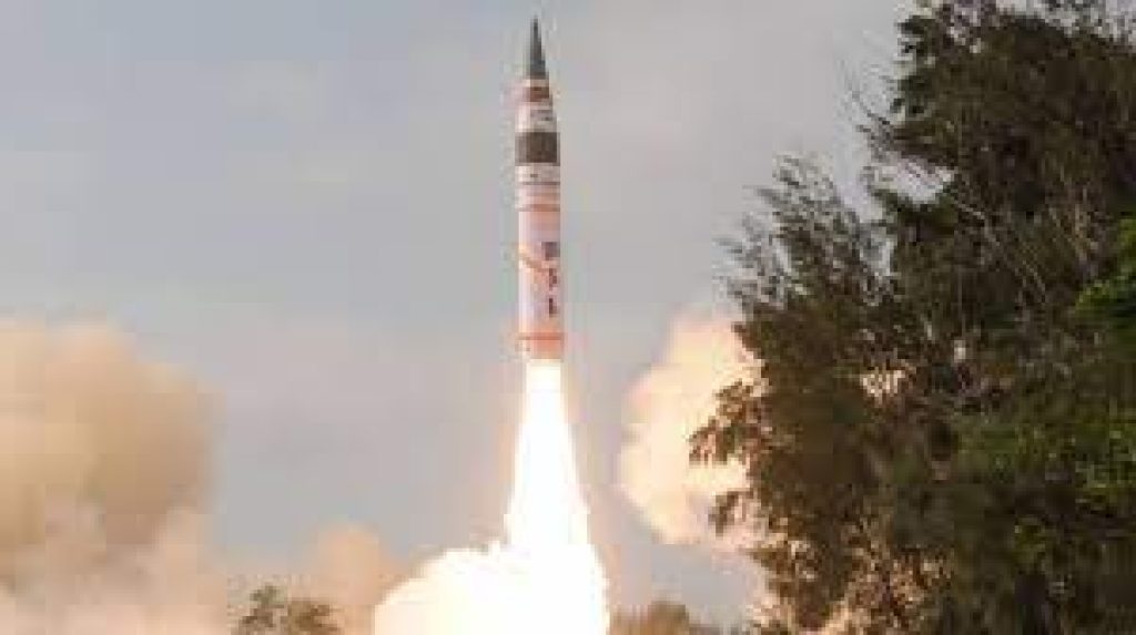 India successfully test-fires surface-to-surface ballistic missile Agni-5