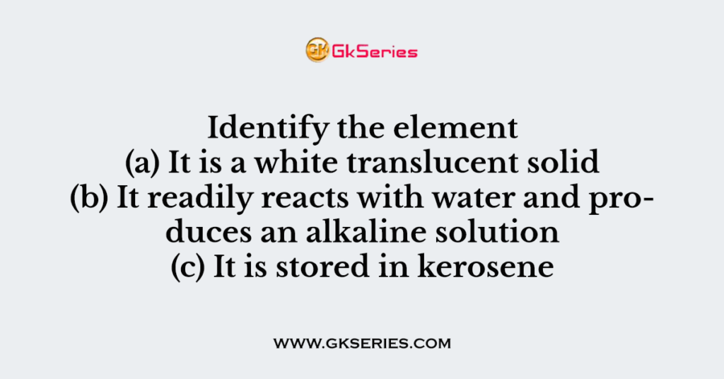 Identify the element