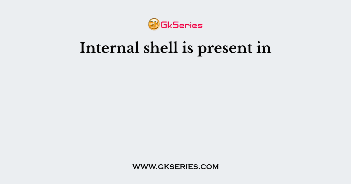 Internal shell is present in