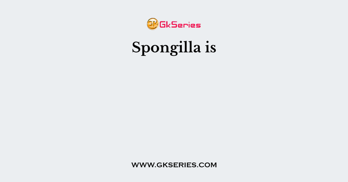 Spongilla is