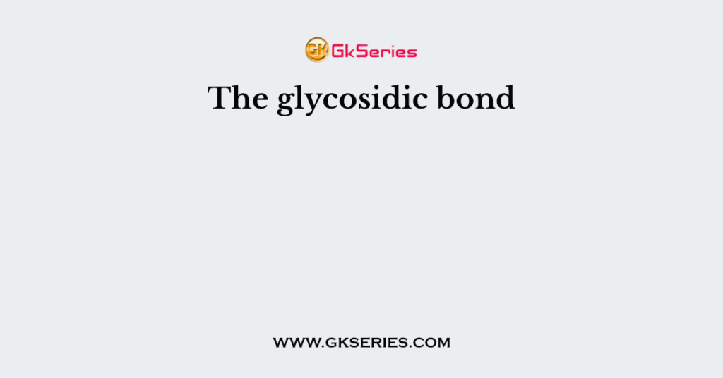 The glycosidic bond