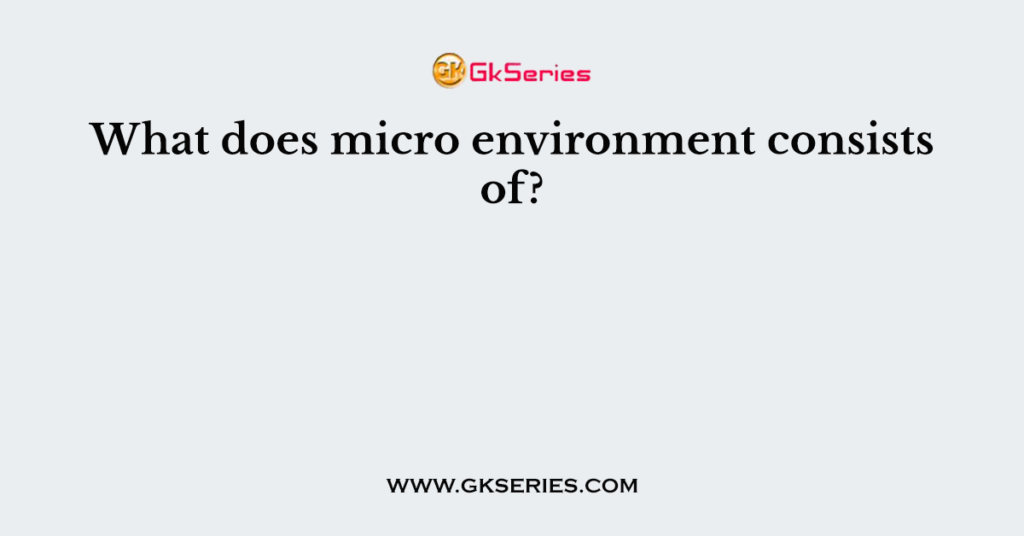 what-does-micro-environment-consists-of