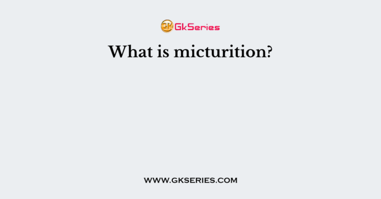 what-is-micturition