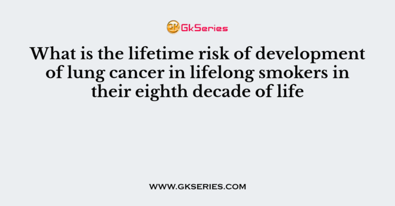 What Is The Lifetime Risk Of Development Of Lung Cancer In Lifelong Smokers In Their Eighth 6256