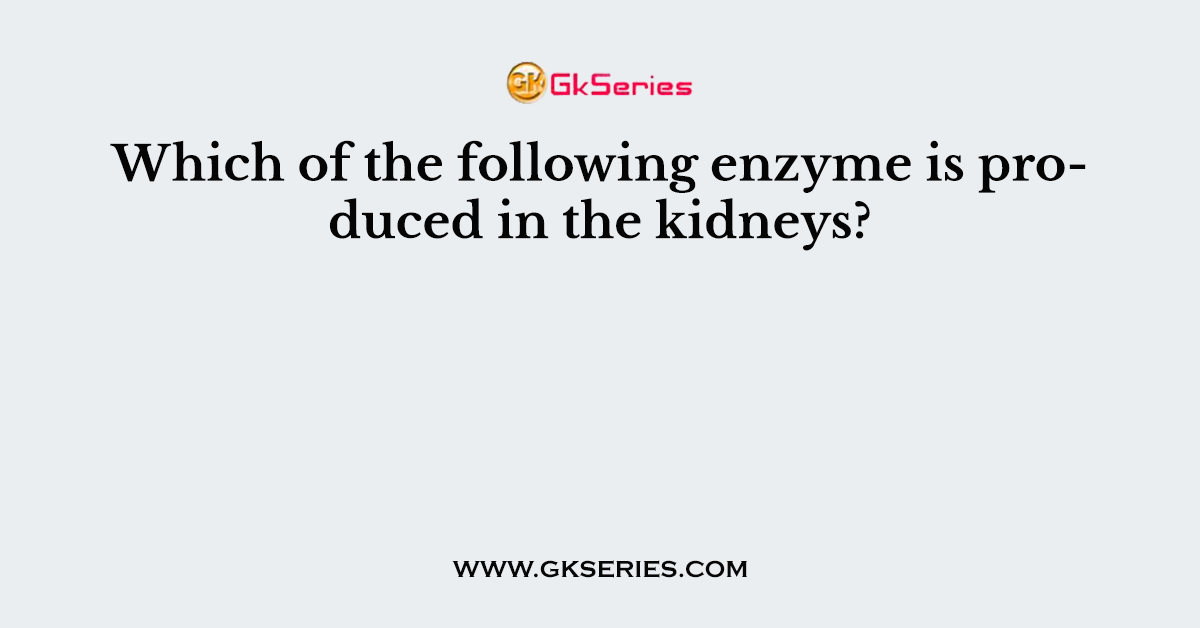 Which of the following enzyme is produced in the kidneys?