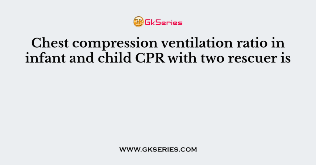 compression to ventilation ratio