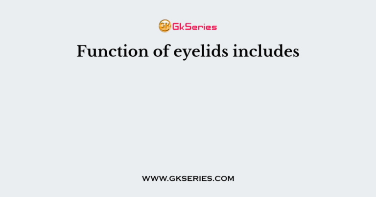 what is the function of eyelids class 5