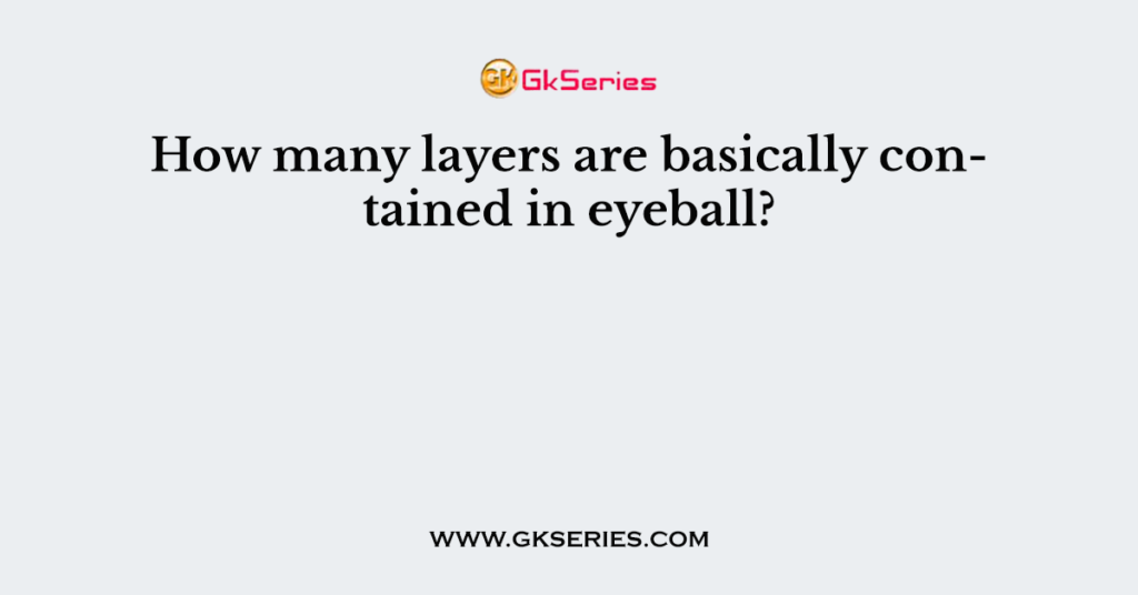 How many layers are basically contained in eyeball?