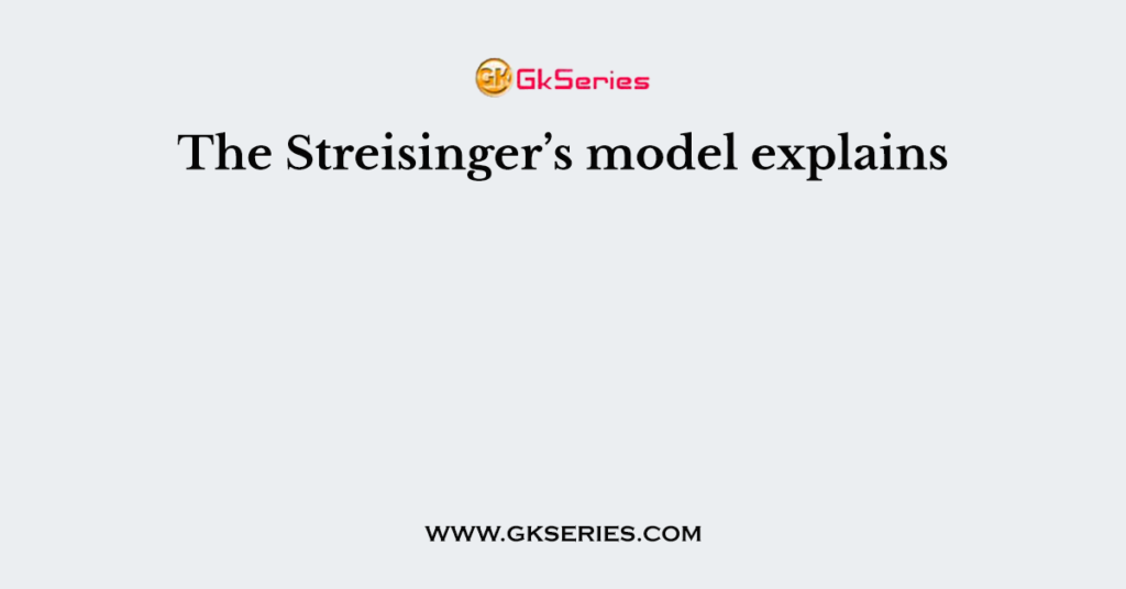 The Streisinger’s model explains