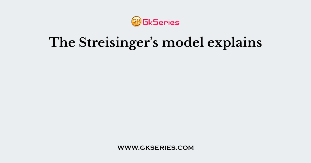 The Streisinger’s model explains