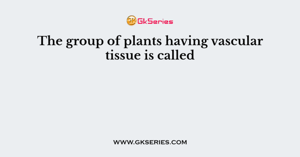 the-group-of-plants-having-vascular-tissue-is-called