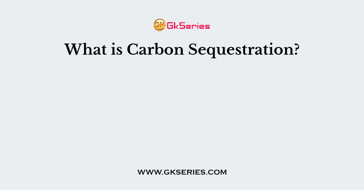 What is Carbon Sequestration?