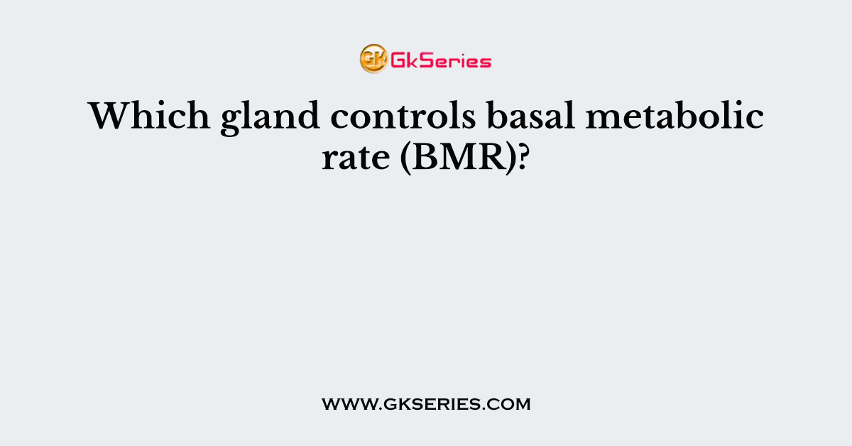 Which gland controls basal metabolic rate (BMR)?