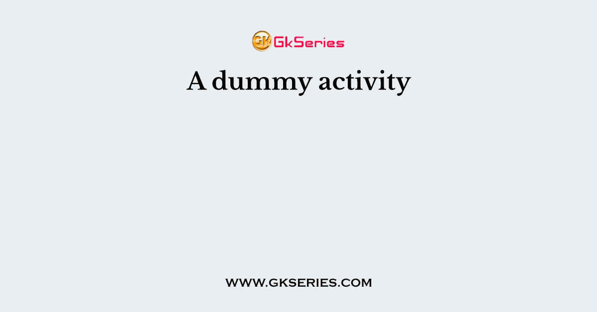 A dummy activity