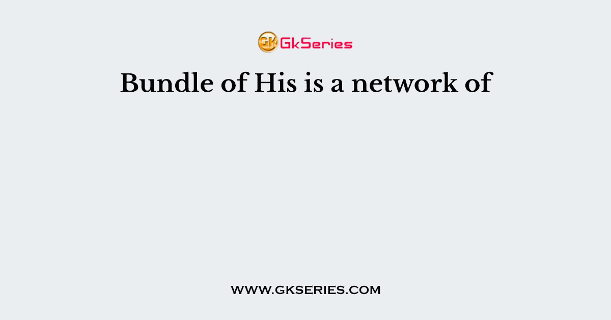 Bundle of His is a network of
