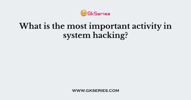 what-is-the-most-important-activity-in-system-hacking