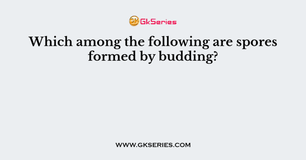 Which among the following are spores formed by budding?