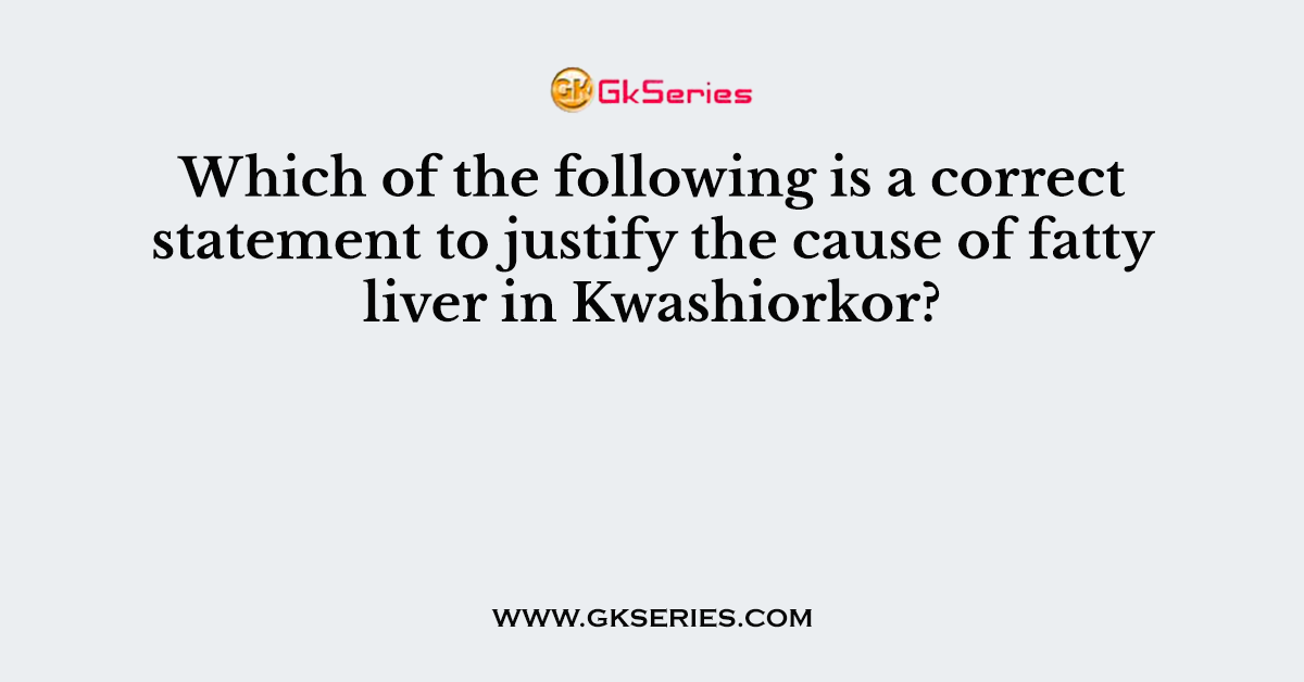 Which of the following is a correct statement to justify the cause of fatty liver in Kwashiorkor?