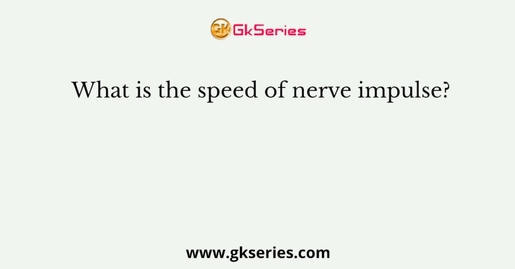 What is the speed of nerve impulse?