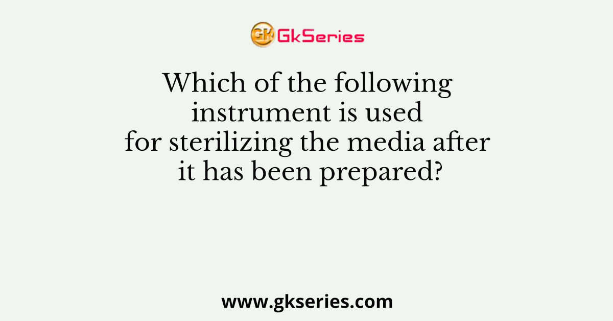 Which of the following instrument is used for sterilizing the media after it has been prepared?