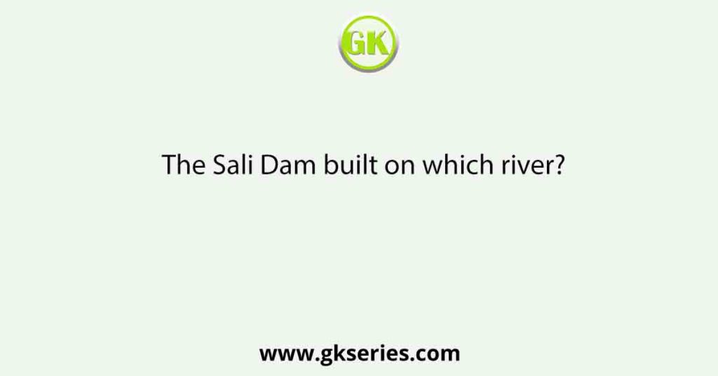 The Sali Dam built on which river?