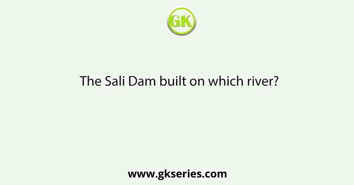 The Sali Dam built on which river?