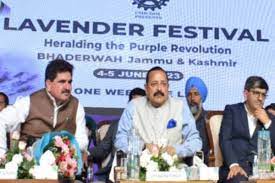 Jitendra Singh Inaugurates 'Lavender Festival' In J&K