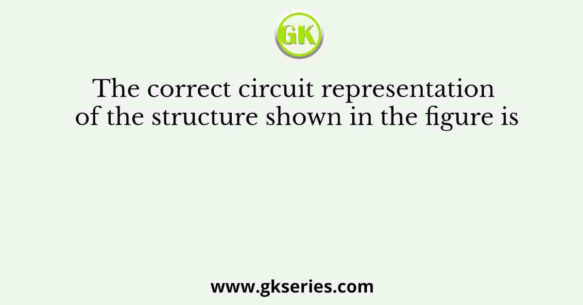 The correct circuit representation of the structure shown in the figure is