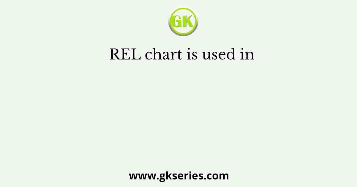 REL chart is used in