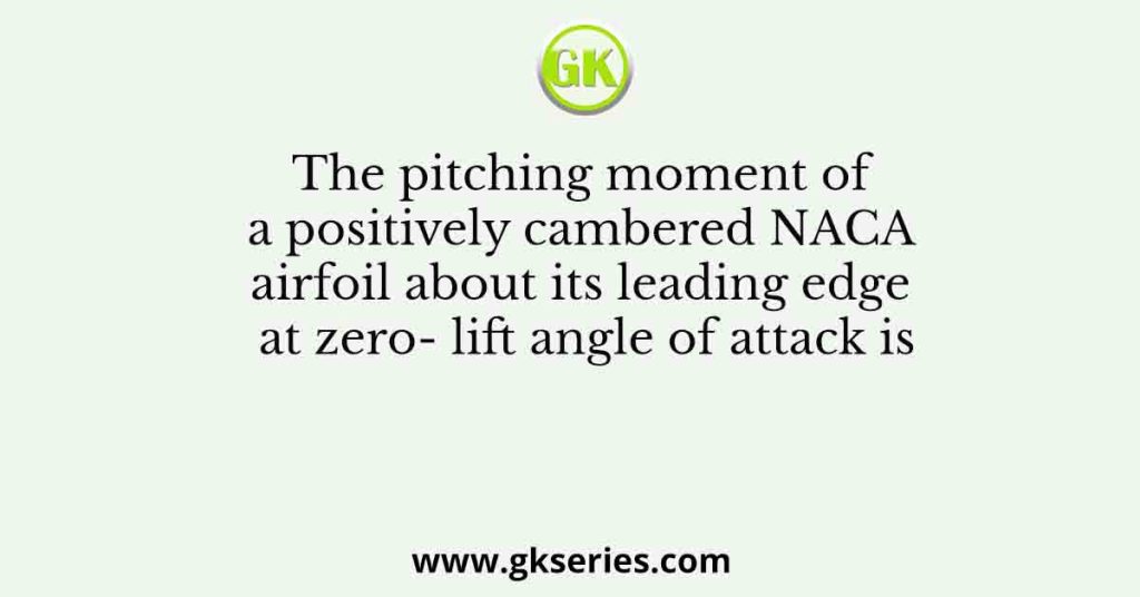 the-pitching-moment-of-a-positively-cambered-naca-airfoil-about-its