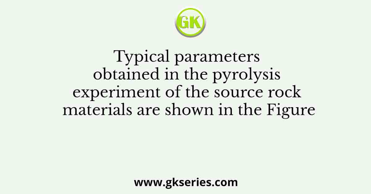 Typical parameters obtained in the pyrolysis experiment of the source rock materials are shown in the Figure