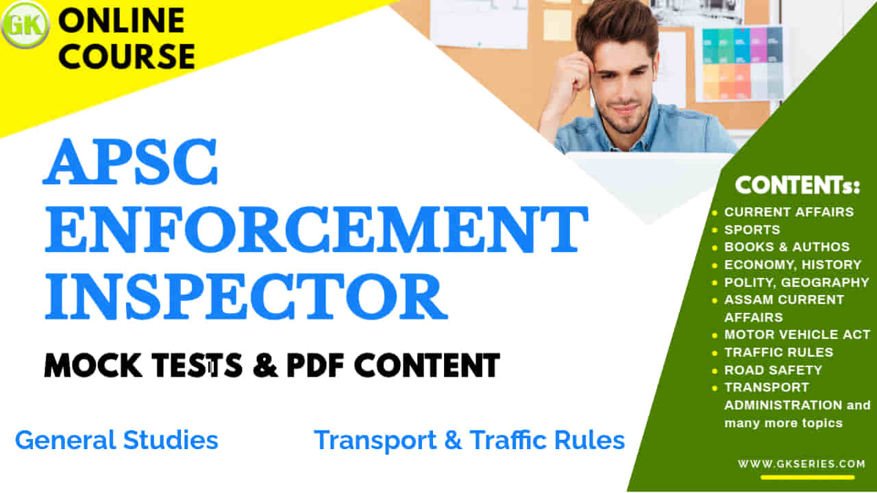 APSC Enforcement Inspector important question