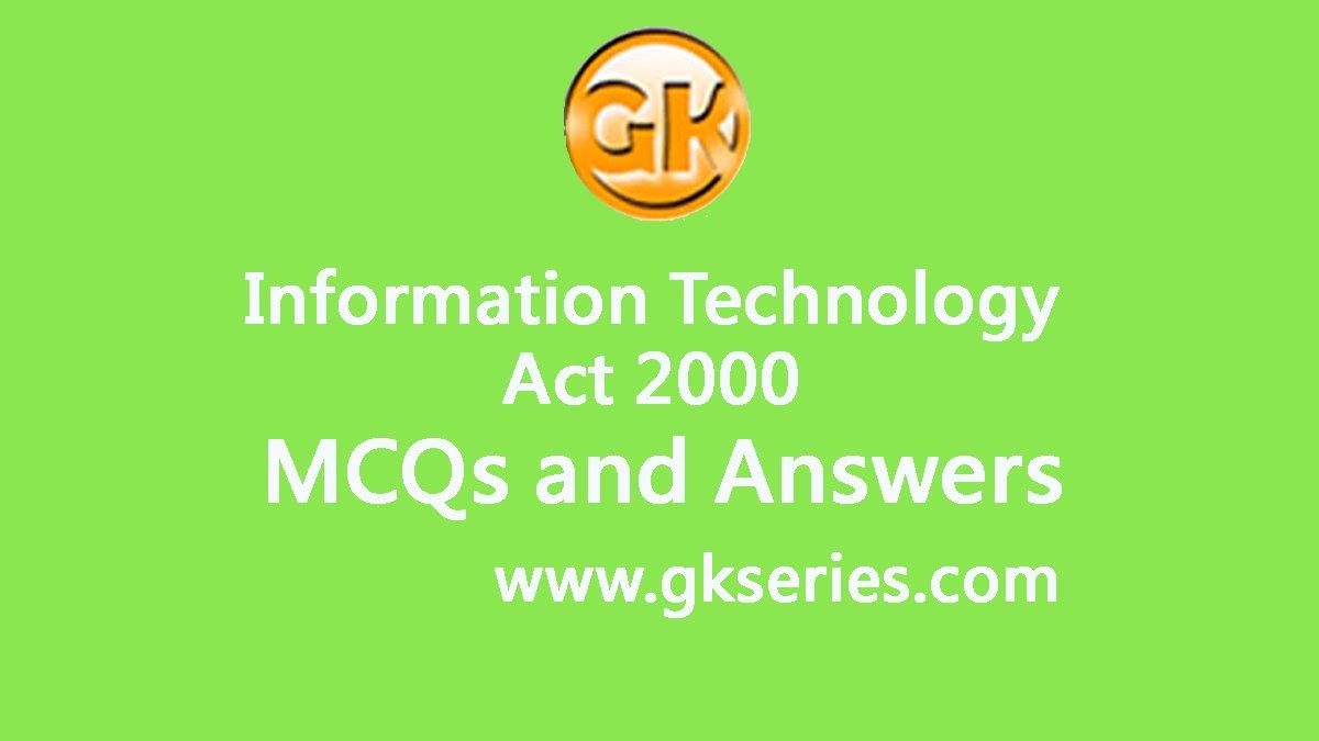 Information Technology Act 2000 Multiple Choice Questions And Answers ...