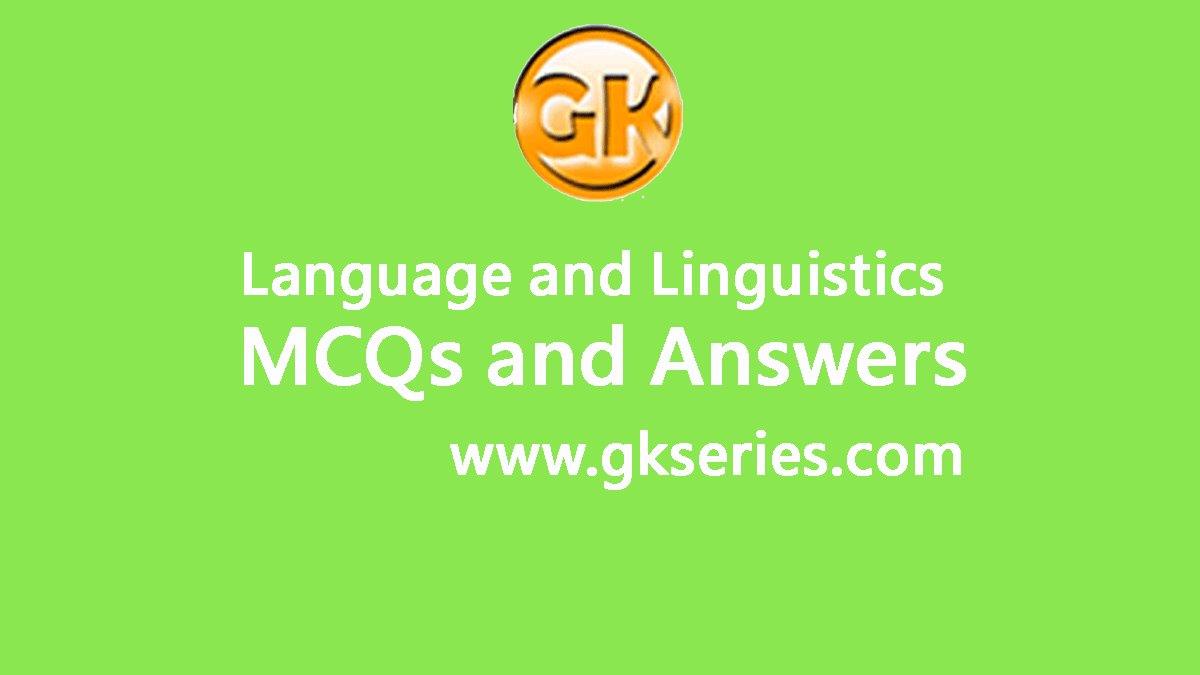 language-and-linguistics-objective-type-questions-and-answers