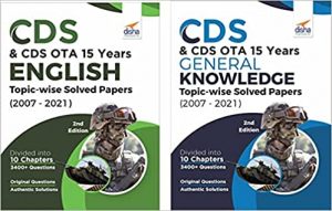 CDS & CDS OTA 15 Years English & General Knowledge Topic-wise Solved Papers (2007 - 2021)