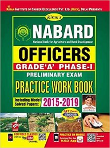 Kiran Nabard Officers Grade A Phase - I Preliminary Exam Practice Work Book