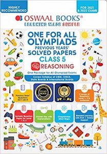 One for All Olympiad Previous Years Solved Papers, Class-5 Reasoning Book (For 2021-22 Exam)