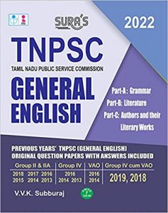 SURA`S TNPSC General English Study Material Books for Group 2, 2A, 4 & VAO Exam Books - Latest Edition 2022