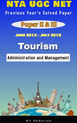NTA UGC NET TOURISM ADMINISTRATION PREVIOUS YEARS SOLVED PAPERS